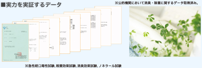 実力を実証するデータ イメージ