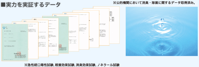 実力を実証するデータ イメージ